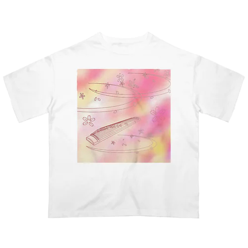 箏譜「春が来た」イメージ画像（正方形） Oversized T-Shirt