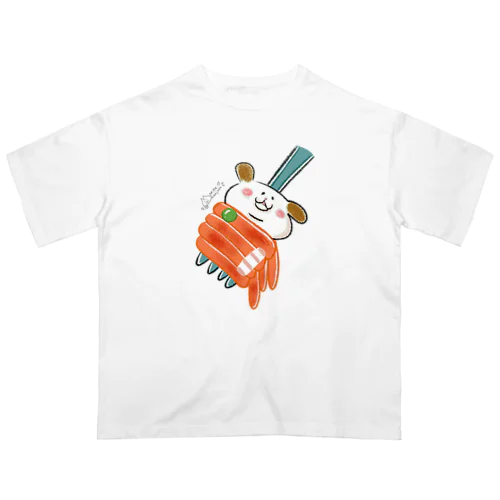 ナポリタン犬Tシャツ Oversized T-Shirt