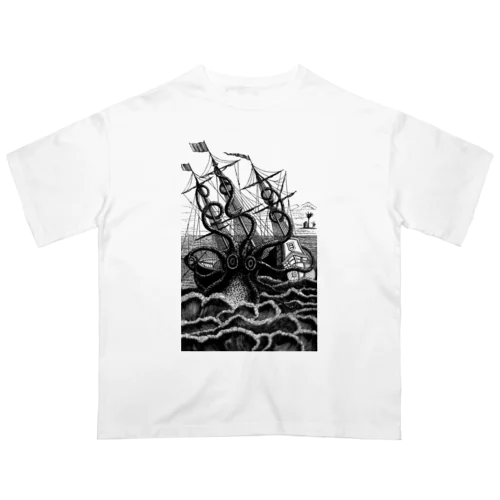 海の怪物、クラーケン！！ Oversized T-Shirt