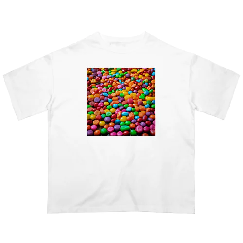 しあわせなチョコレートたち オーバーサイズTシャツ