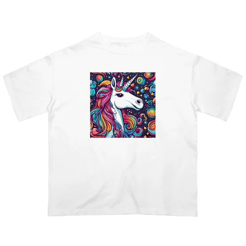 夢叶うユニコーン2🦄 オーバーサイズTシャツ