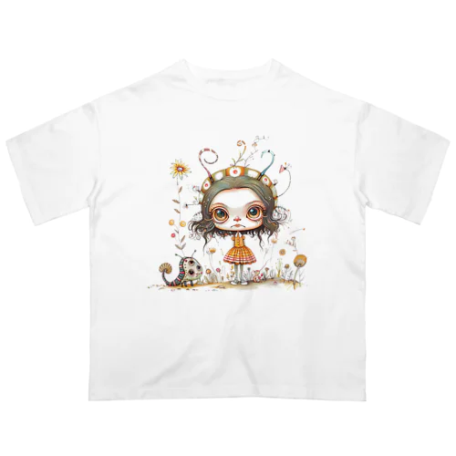 キャタ子 Oversized T-Shirt