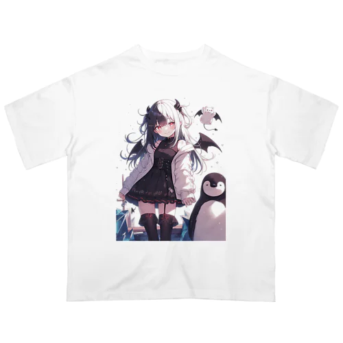 冷極フローズン✕小悪魔ガール Oversized T-Shirt