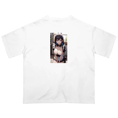 黒髪美少女　美鈴ちゃん　メイド Oversized T-Shirt