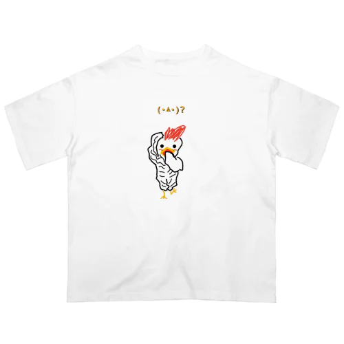 (*˙꒫˙* ) 顔ニワさん🐔 オーバーサイズTシャツ