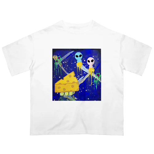 チーズ星の宇宙人 Oversized T-Shirt