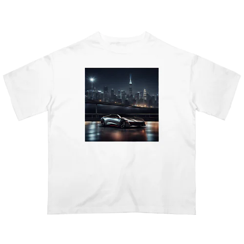 夜景と車🏙 オーバーサイズTシャツ