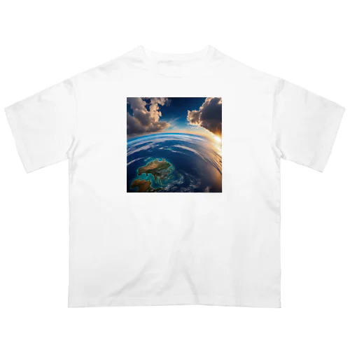 🌎美しい地球🌍 オーバーサイズTシャツ