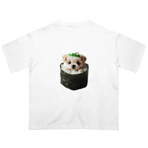 ワンコ寿司2ネギトッピング オーバーサイズTシャツ