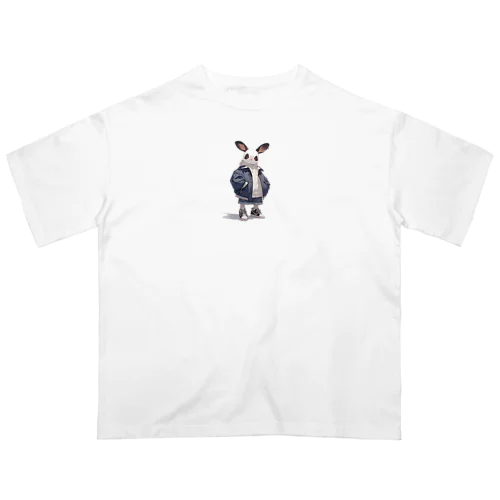 うさぎ君 BeeBee 1786 オーバーサイズTシャツ