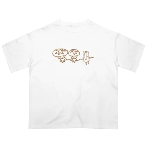 菌糸ネットワーク オーバーサイズTシャツ