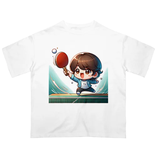 卓球小僧 Oversized T-Shirt