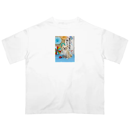 ロングコートチワワのクウ太 Oversized T-Shirt