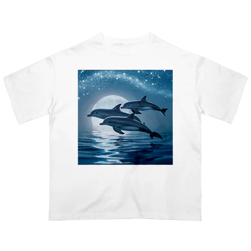 イルカの散歩 オーバーサイズTシャツ