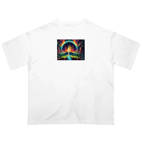 虹ドット絵 Oversized T-Shirt