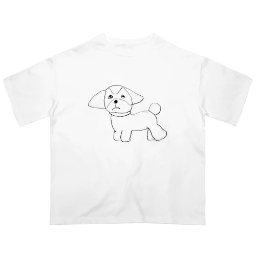 シーズー犬（ひかえめver.） Oversized T-Shirt