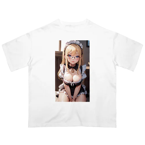 金髪美少女　七海ちゃんメイド Oversized T-Shirt