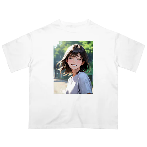 元気をもらえる笑顔 オーバーサイズTシャツ