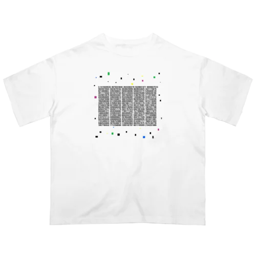 円周率を1000桁 オーバーサイズTシャツ