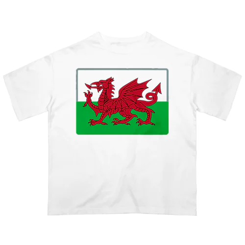ウェールズの旗 オーバーサイズTシャツ