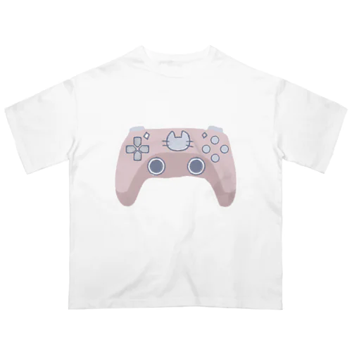 にゃんにゃん猫ゲームコントローラー Oversized T-Shirt