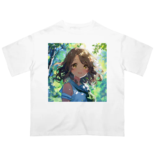 セーラー服の可愛い女の子　Tomoe bb 2712 オーバーサイズTシャツ