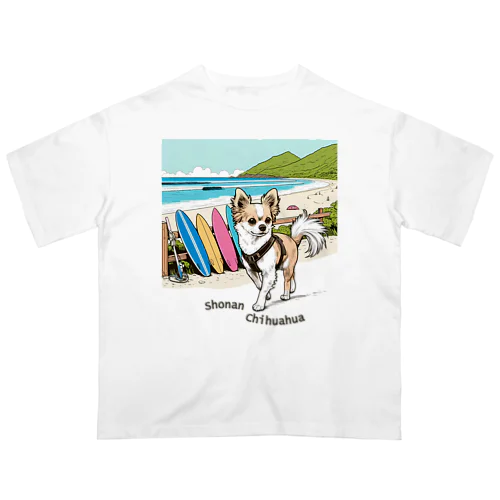 湘南チワワ_海岸散歩 オーバーサイズTシャツ