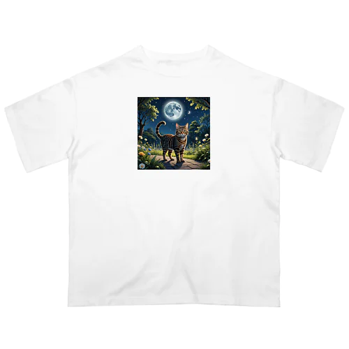 Moonbeam Kitty ("ムーンビームキティ") Oversized T-Shirt