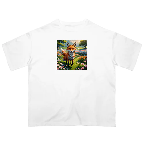 Petal Fox ("ペタルフォックス") オーバーサイズTシャツ