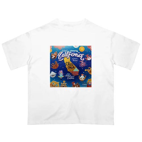 ♡California♡ice cream♡ Oversized T-Shirt