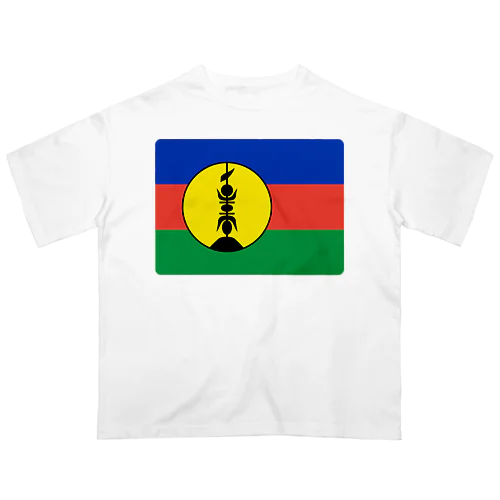 ニューカレドニアの国旗 オーバーサイズTシャツ