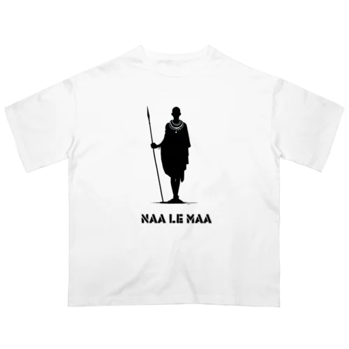 【海外滞在生活シリーズ】「Naa le Maa（私もマサイの一員だ）」Tシャツ オーバーサイズTシャツ