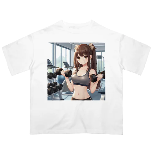 筋トレ女子 Oversized T-Shirt