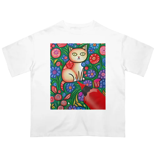 お花大好き「ソル」 オーバーサイズTシャツ