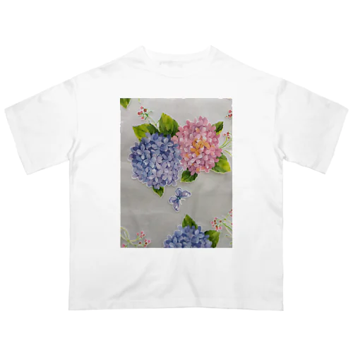 紫陽花 オーバーサイズTシャツ