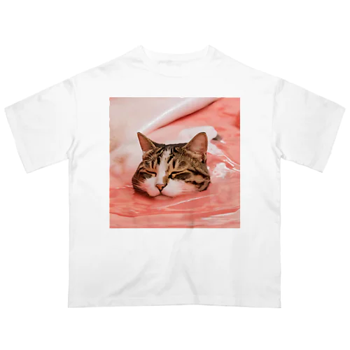 とろける猫 Oversized T-Shirt