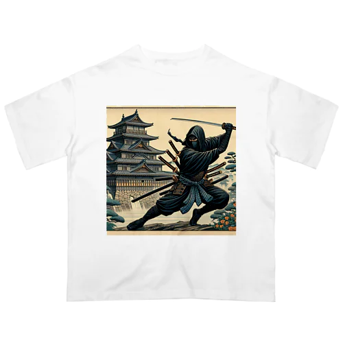 Shadow Dance: Ninja and the Old Castle -Shinobi-  Oversized T-Shirt