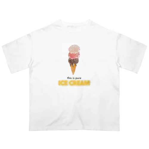 アイスクリームたち Oversized T-Shirt