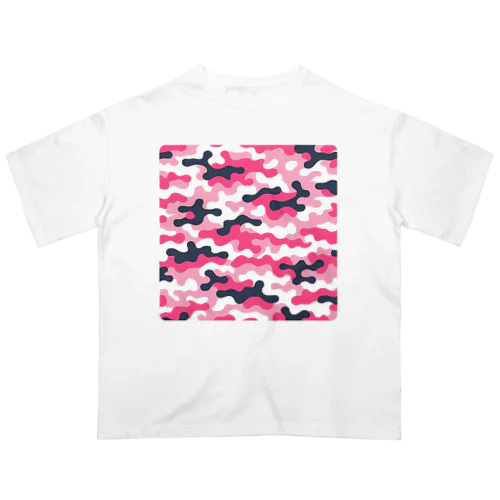 カモフラ　ピンク Oversized T-Shirt