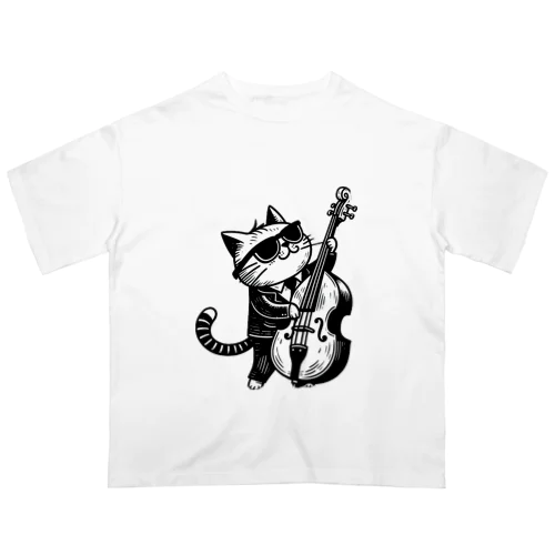 ベーシストキャット オーバーサイズTシャツ