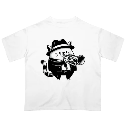 ジャズキャット オーバーサイズTシャツ