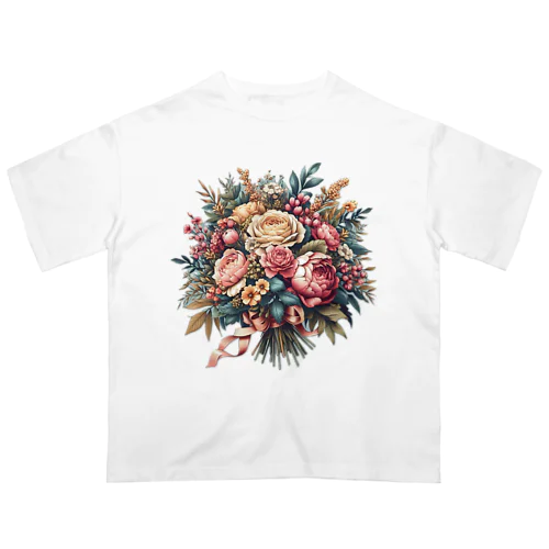 花束 オーバーサイズTシャツ