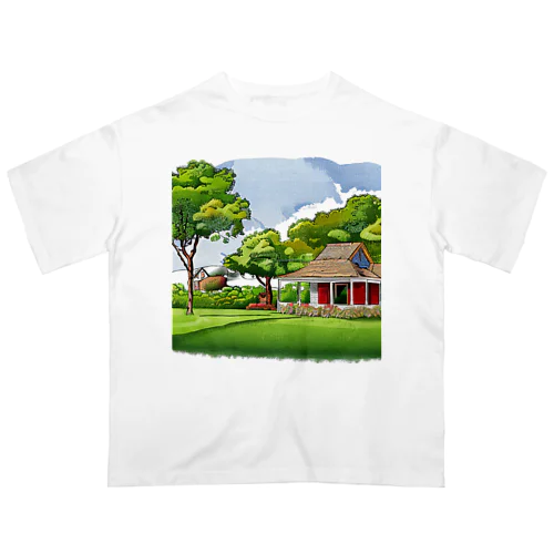 作詩場所の風景 オーバーサイズTシャツ