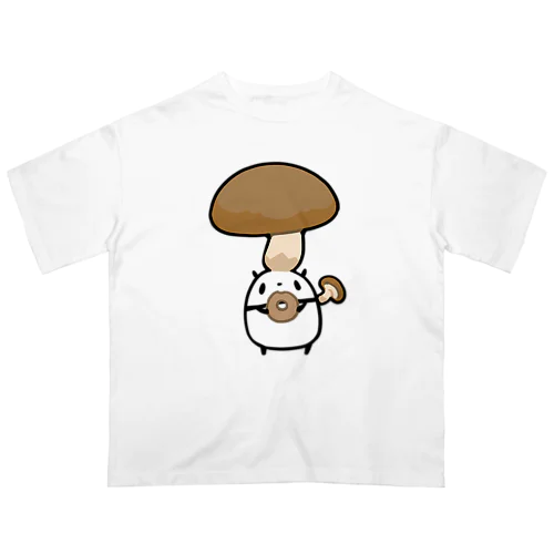 シイタケに侵食されるパンダ Oversized T-Shirt