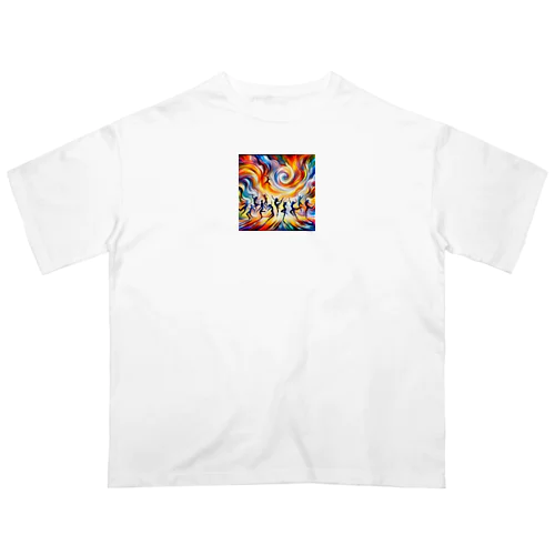 イキイキと踊り狂う素敵な人々 Oversized T-Shirt