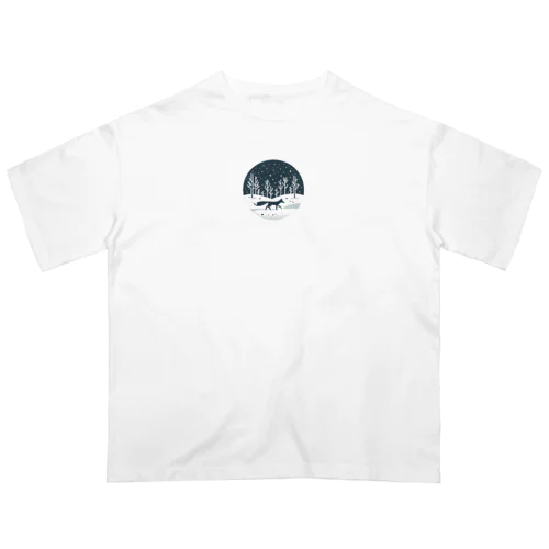 雪原の狐独 Oversized T-Shirt