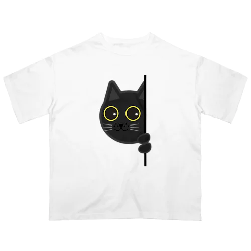 覗き猫 Oversized T-Shirt