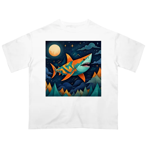 Flying Shark Oversized T-Shirt