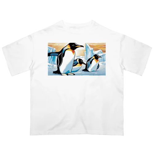 ペンギンと流氷 Oversized T-Shirt