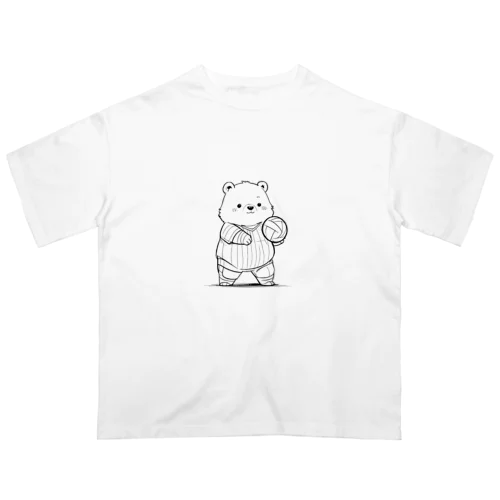 かわいいクマ オーバーサイズTシャツ